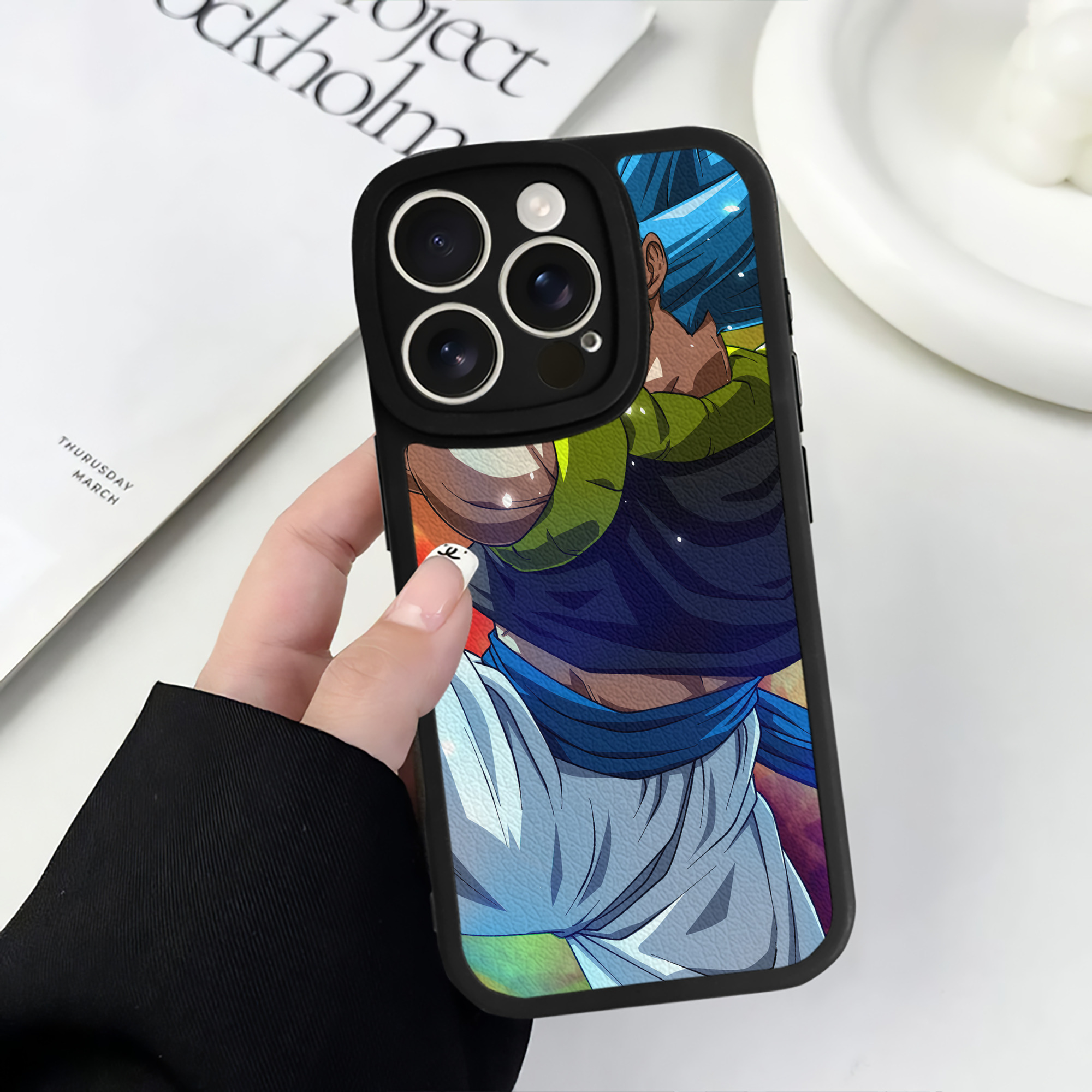（画像用） ドラゴンボール DRAGON BALL 【iPhone 16シリーズ対応】シリコンスマホケース（レザー調） 材質：シリコン
